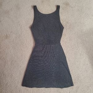 Black Glitter Mini Dress (Small)